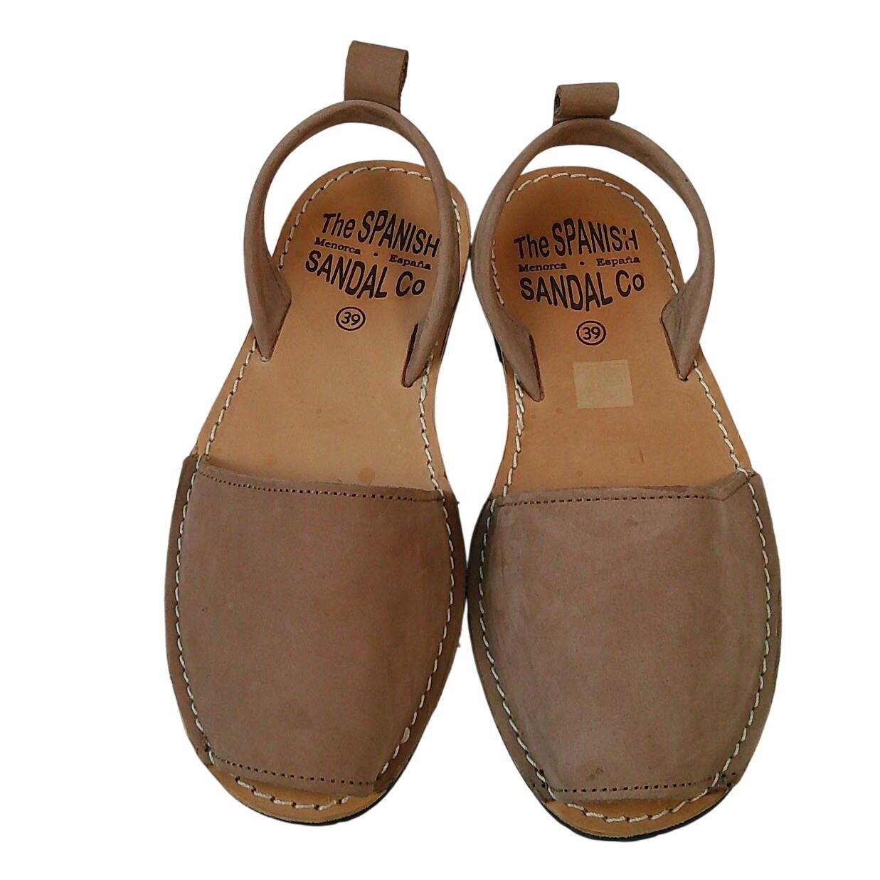 The Spanish Sandal Co Avarca Sandal Womens 39 Brown Leather Menorcan Flat — image 2 of 8